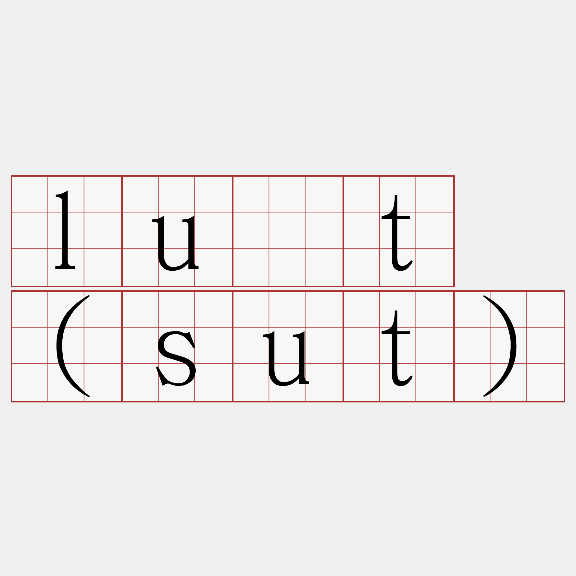 lu̍t (sut)